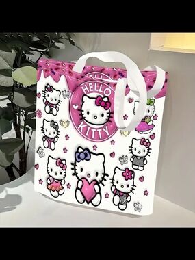 Hello Kitty White and Hot Pink Character Tote